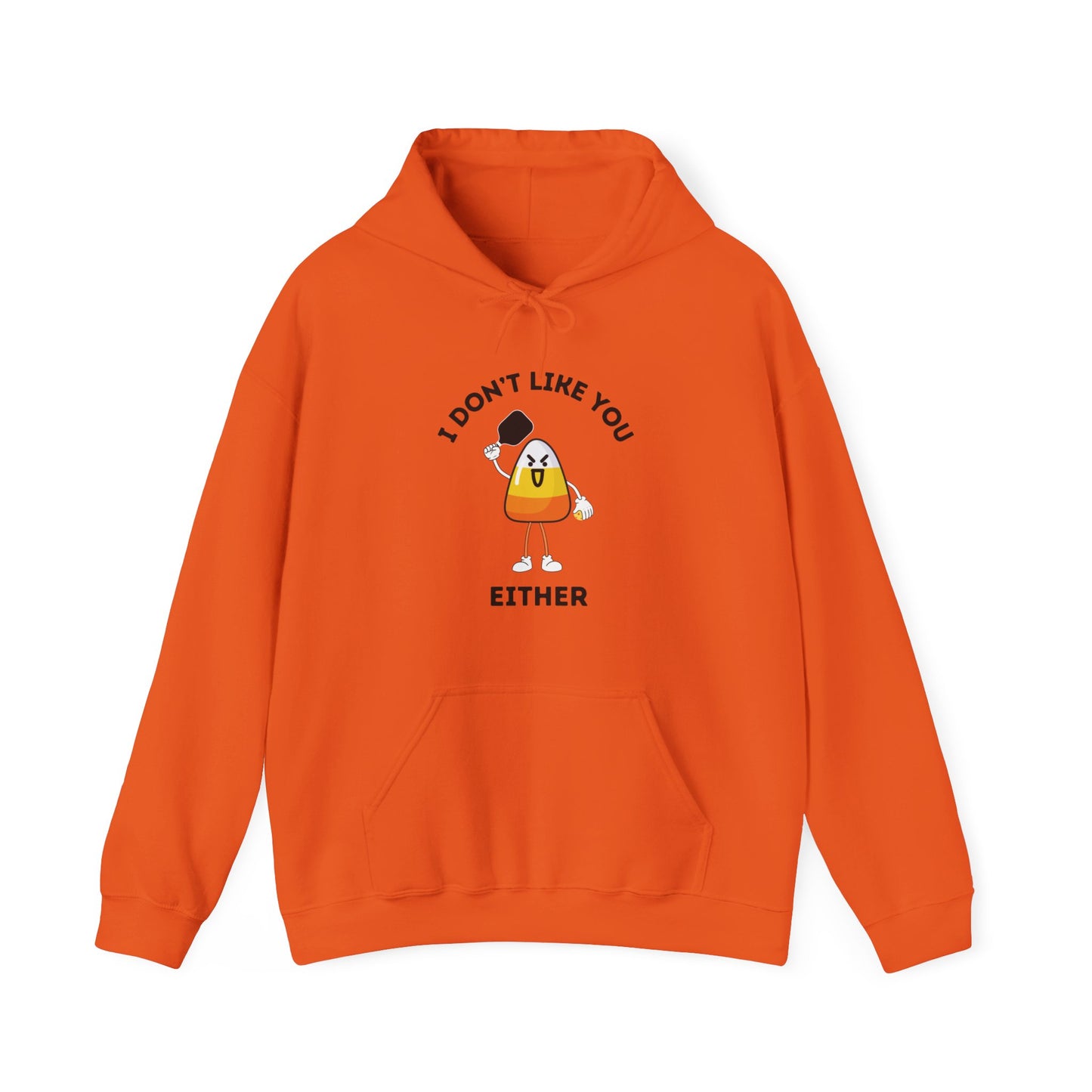 I Don't Like You Either Candy Corn Pickleball Unisex Hoodie