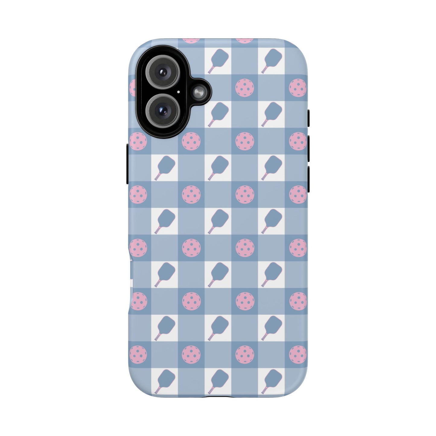 Blue Check Pickleball Phone Case