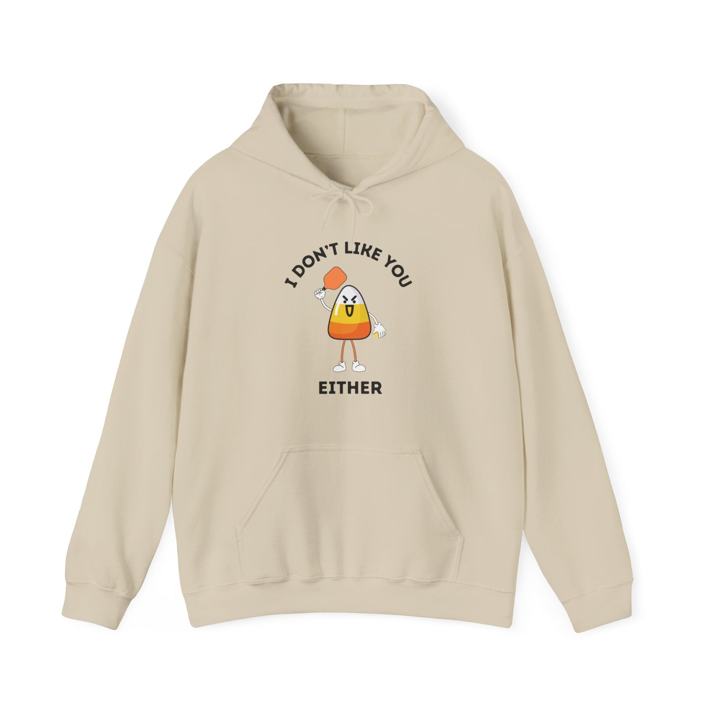 I Don't Like You Either Candy Corn Pickleball Unisex Hoodie