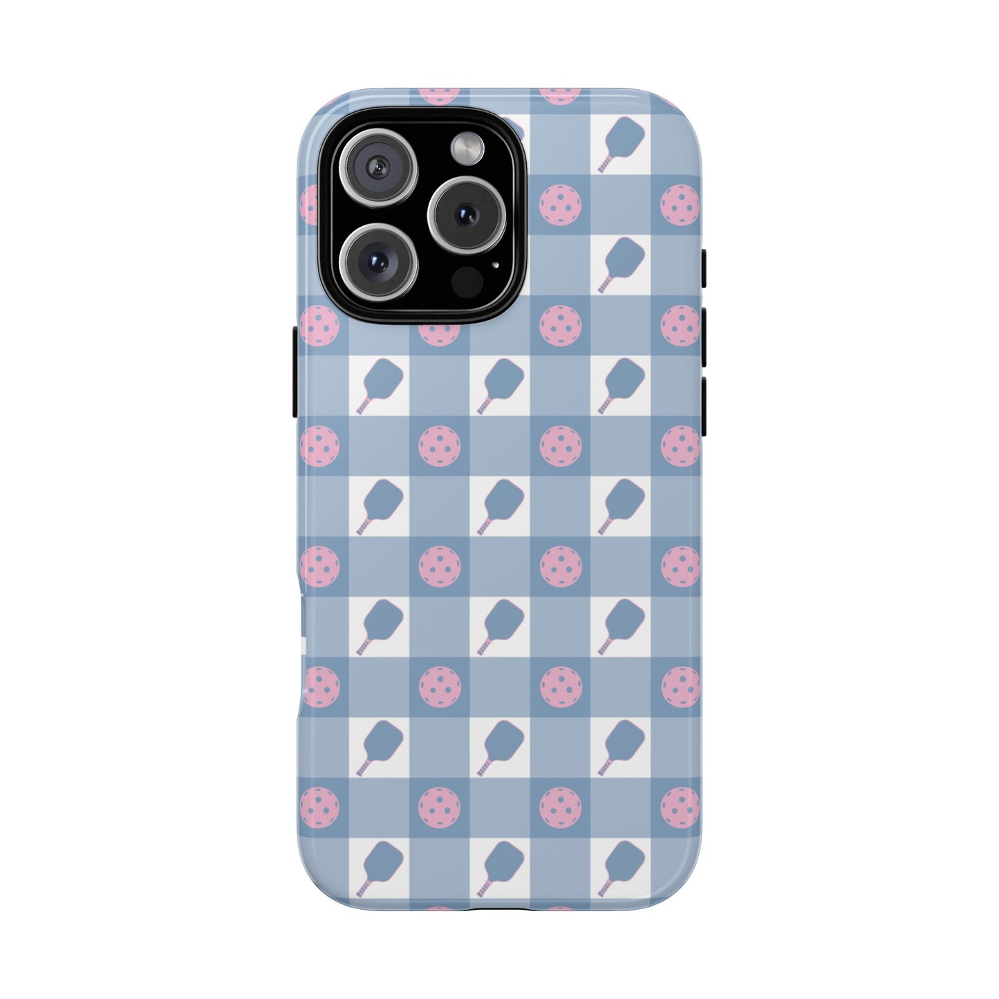 Blue Check Pickleball Phone Case