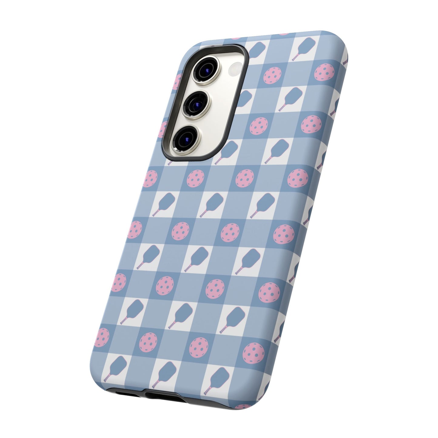 Blue Check Pickleball Phone Case