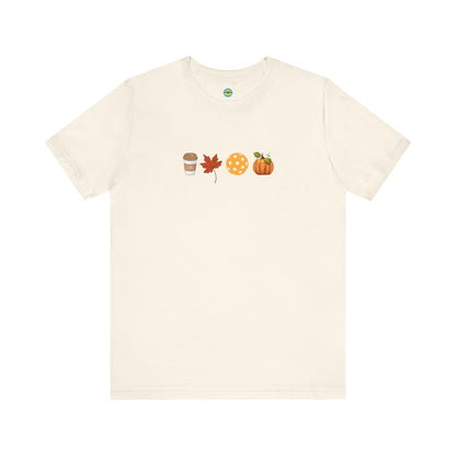 Fall Pickleball Symbols Unisex Tee