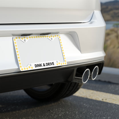 Dink & Drive Metal License Plate Frame