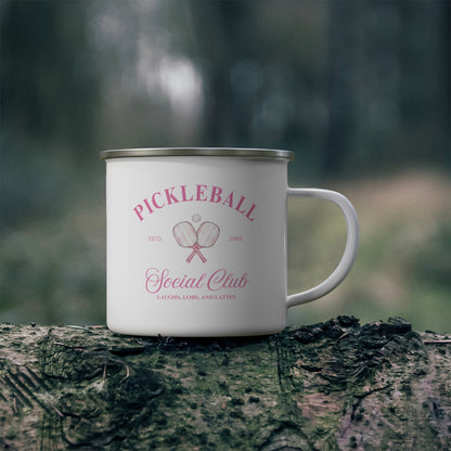 Pickleball Social Club Enamel Mug