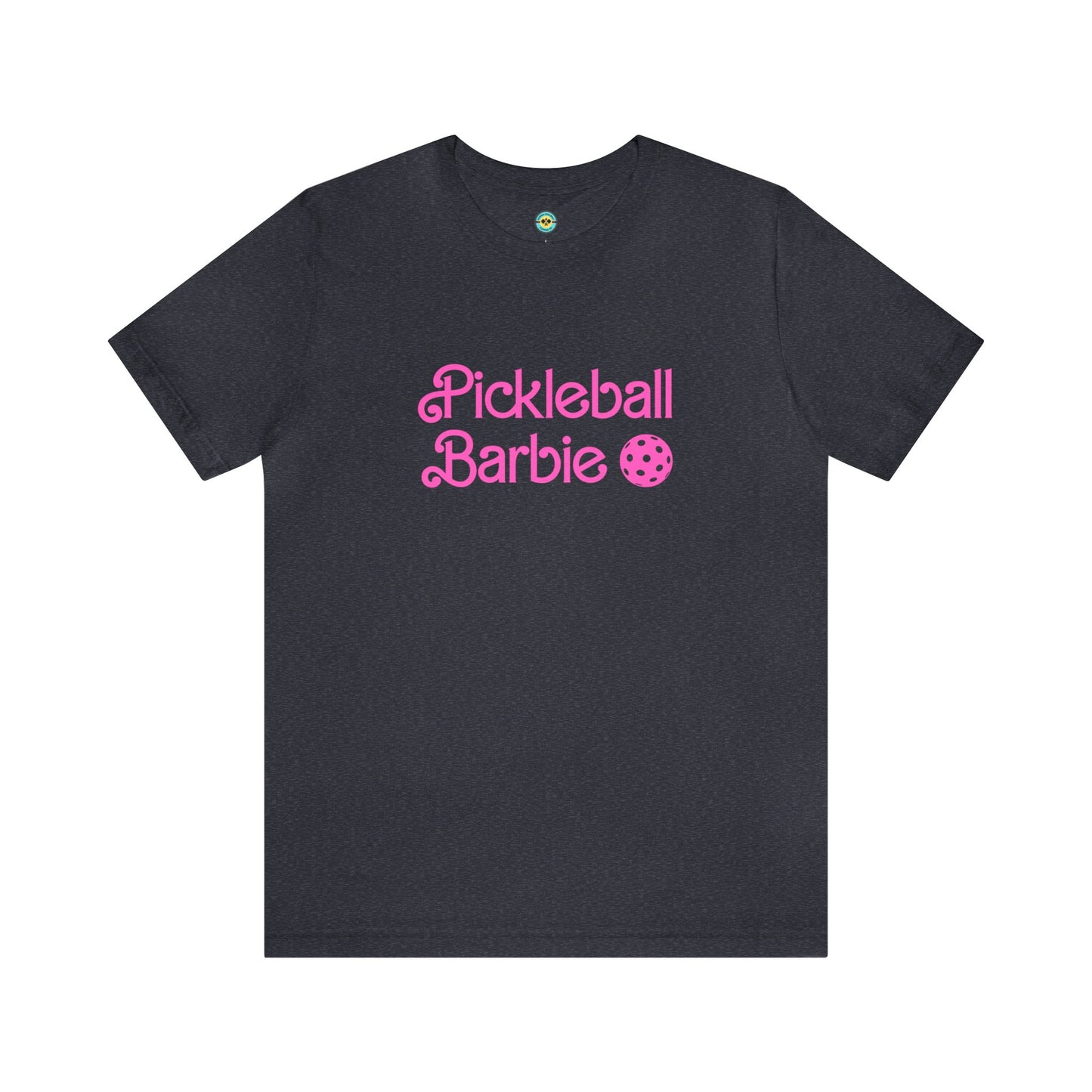 Pickleball Barbie Stacked/Pink Letters Unisex Tee