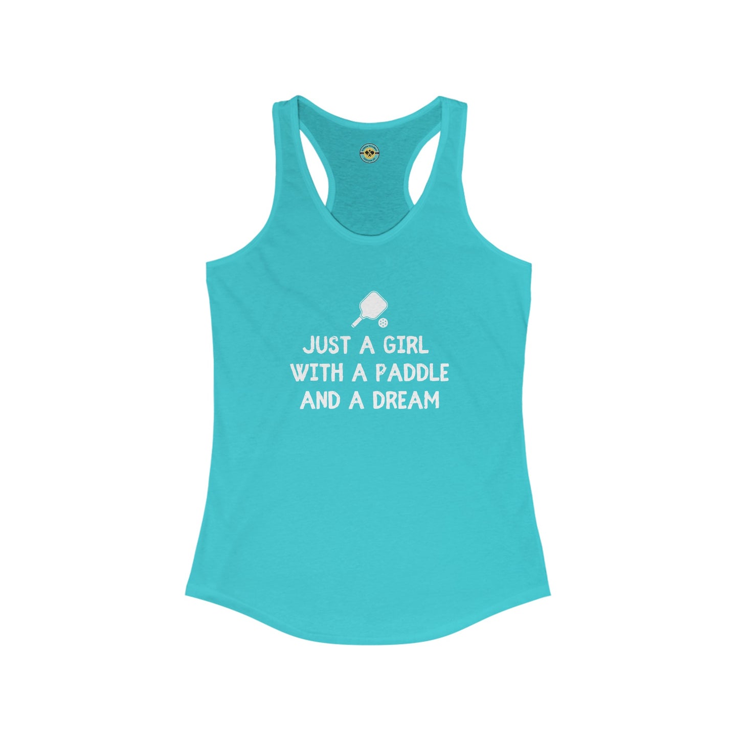 Just A Girl With A Paddle And A Dream Women's Racerback Tank