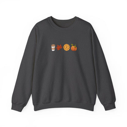 Fall Pickleball Symbols Unisex Sweatshirt