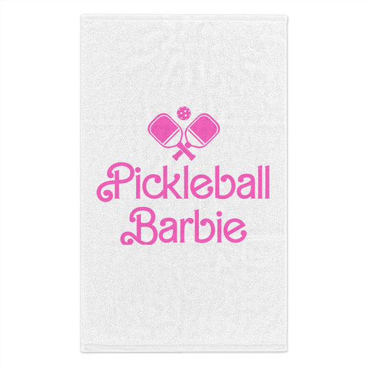Pickleball Barbie Sport Towel - White