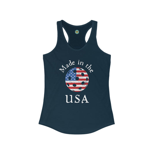 Made in the USA Pickleball Women's Racerback Tank