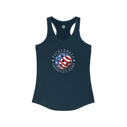 Pickleball America's Game Women's Racerback Tank