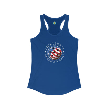 Pickleball America's Game Women's Racerback Tank