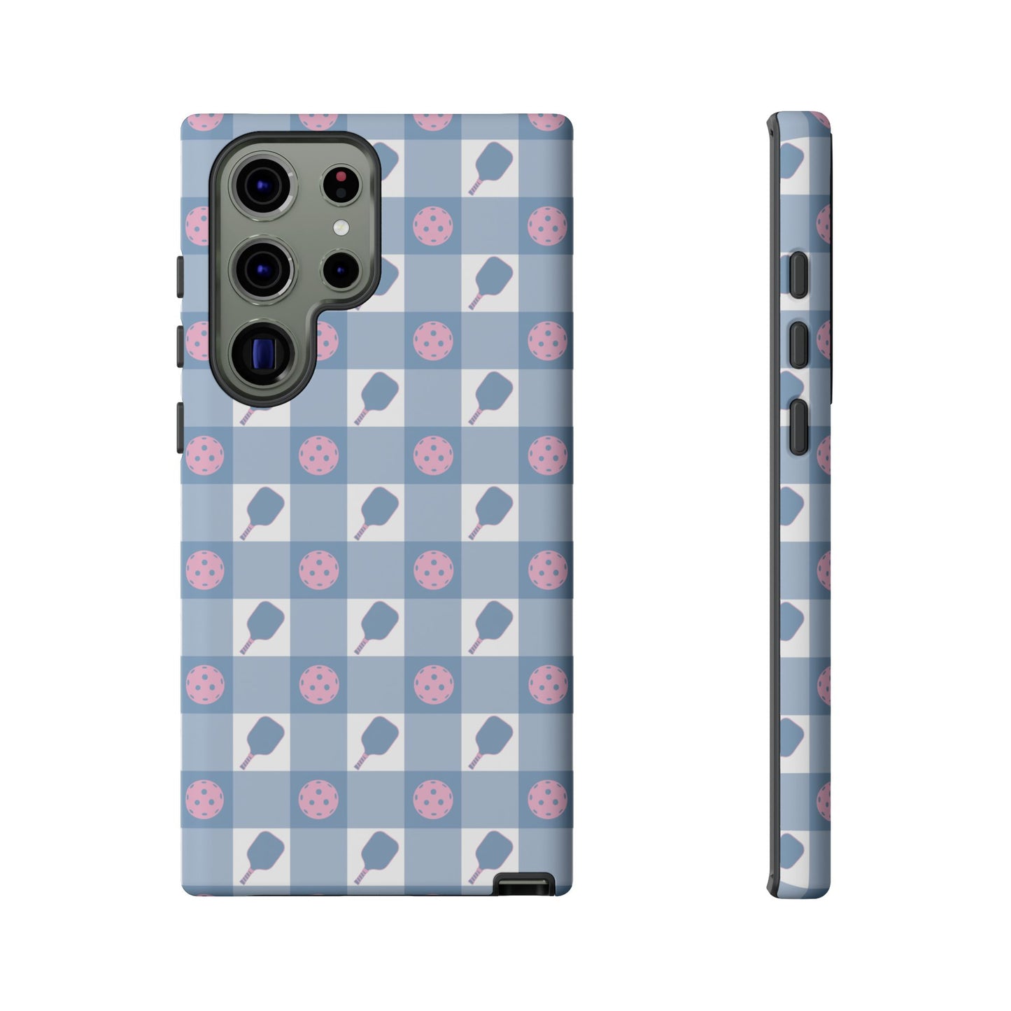 Blue Check Pickleball Phone Case