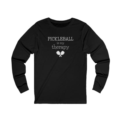 Pickleball Is My Therapy Unisex Long Sleeve Tee