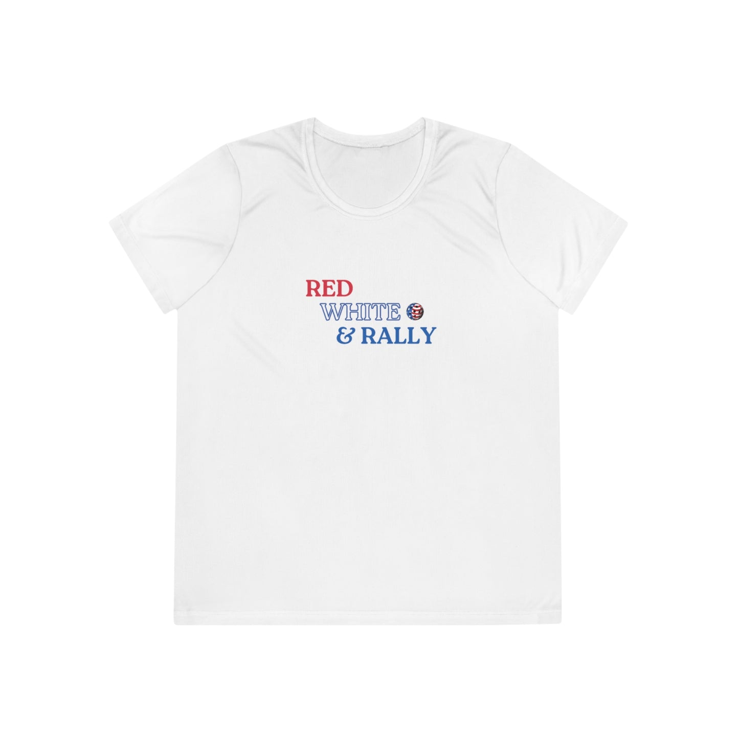 Red White & Rally Women's Performance Tee