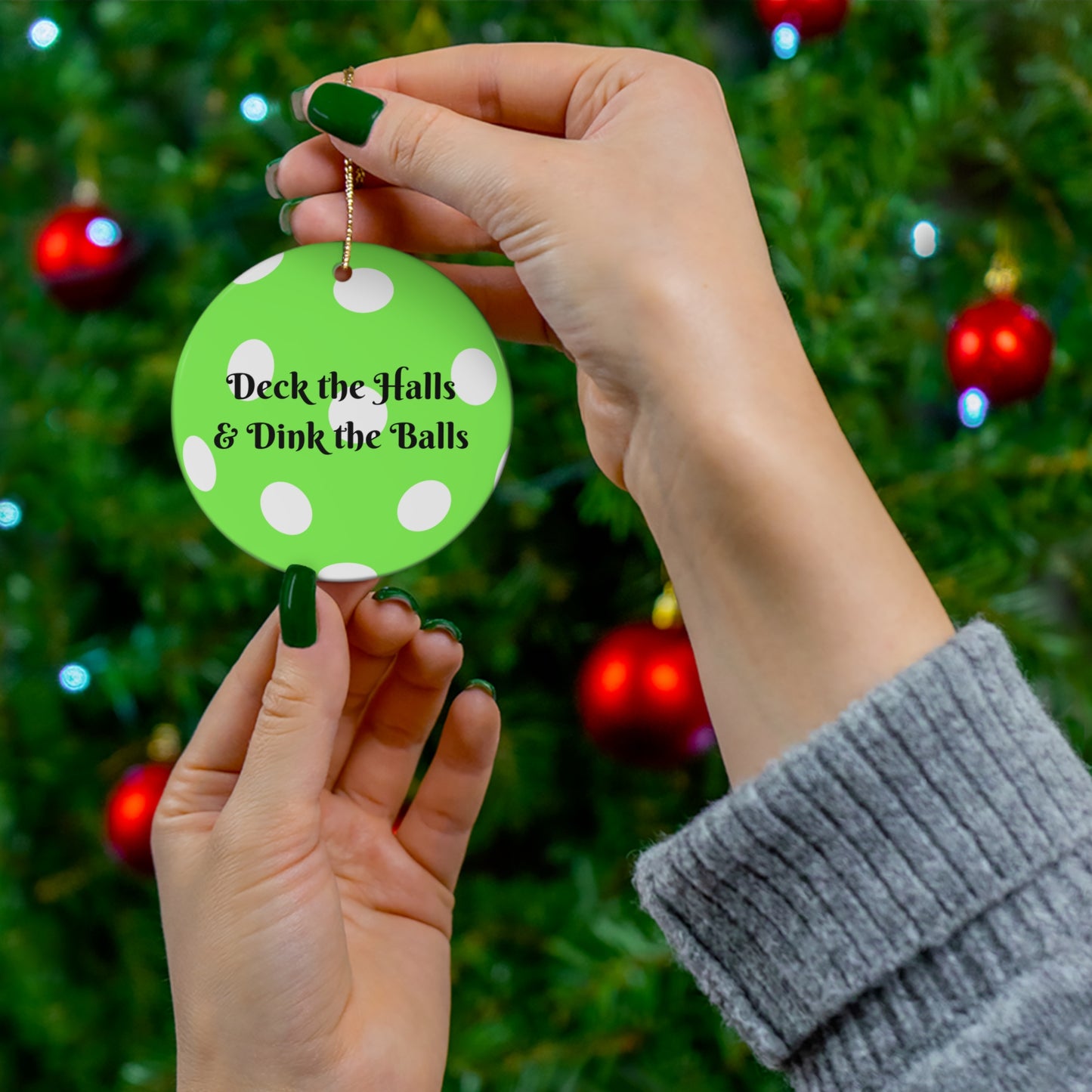 Deck the Halls & Dink the Balls Ornament