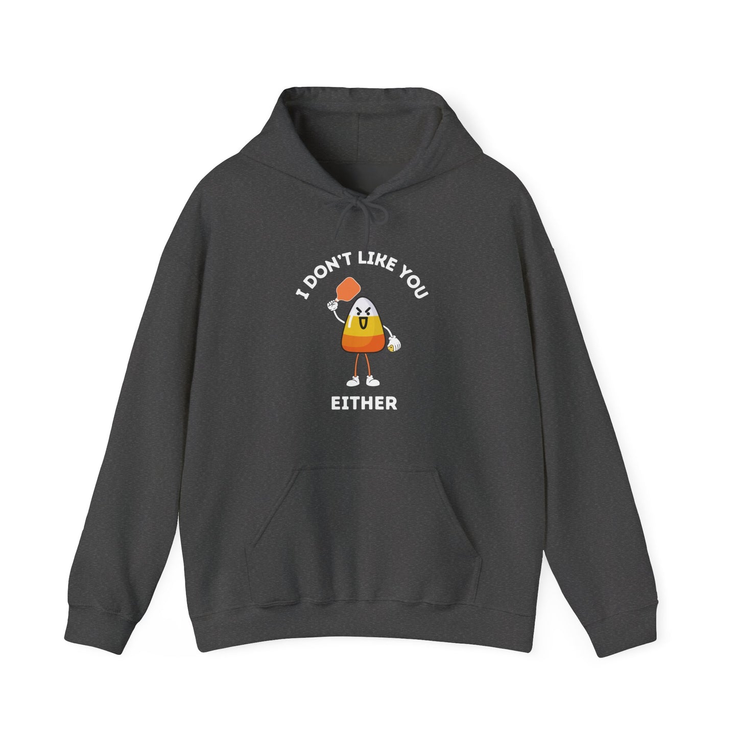 I Don't Like You Either Candy Corn Pickleball Unisex Hoodie