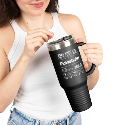 100% Pickleballer Insulated Tumbler, 40oz