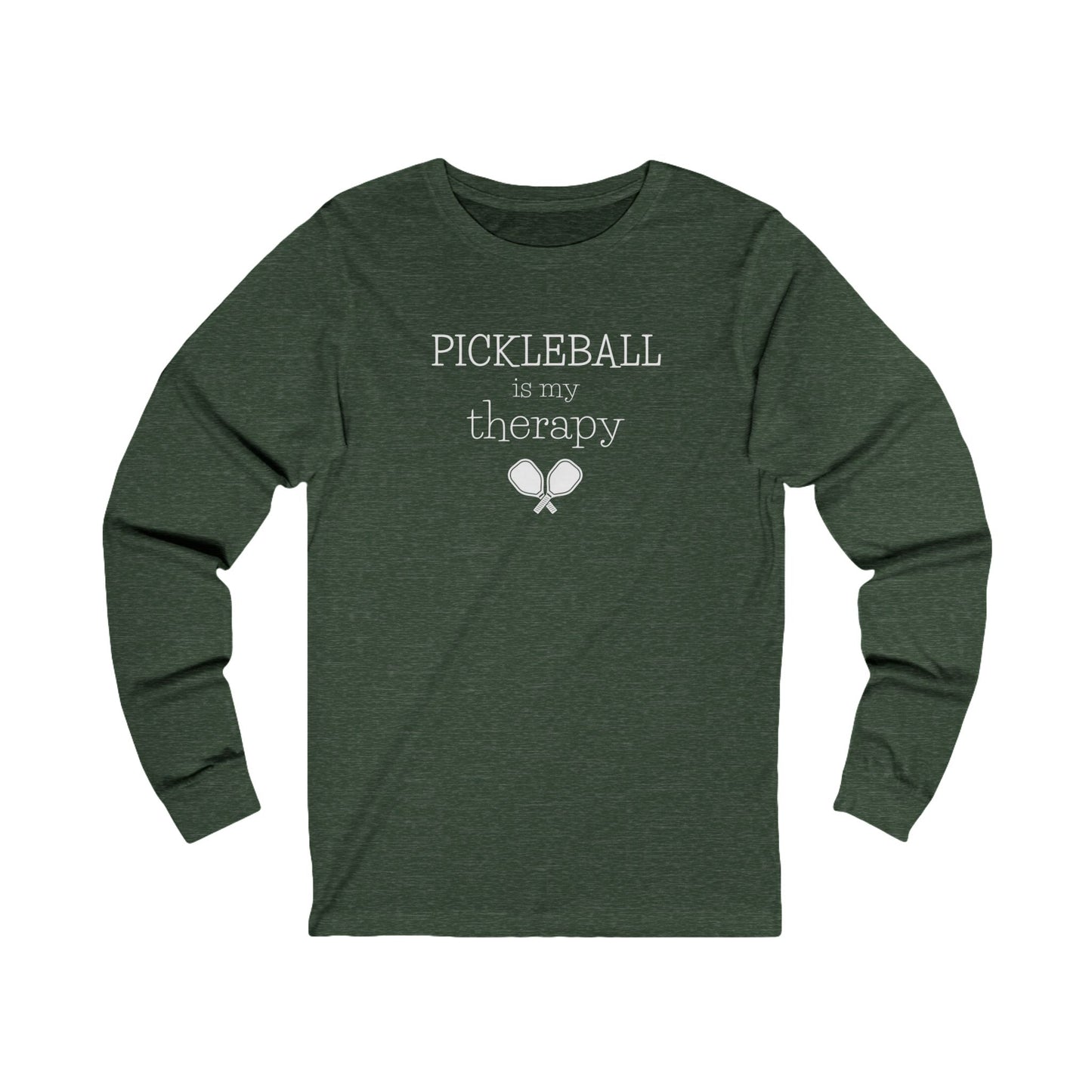 Pickleball Is My Therapy Unisex Long Sleeve Tee