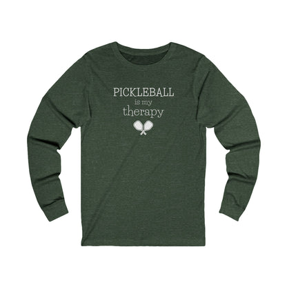 Pickleball Is My Therapy Unisex Long Sleeve Tee