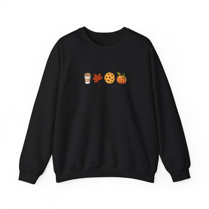 Fall Pickleball Symbols Unisex Sweatshirt