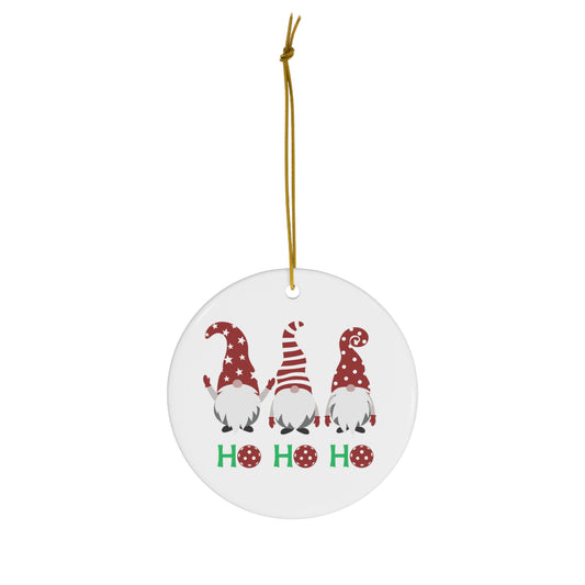 Ho Ho Ho Pickleball Ornament