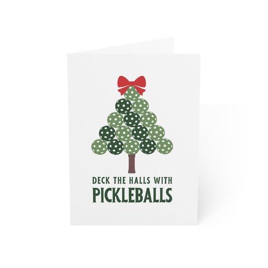 Deck The Halls With Pickleballs Holiday Cards