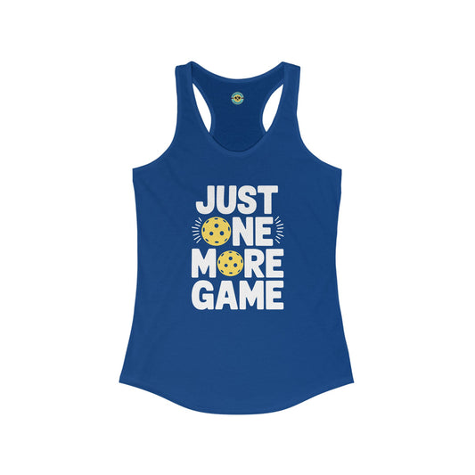 Just One More Game Women's Racerback Tank