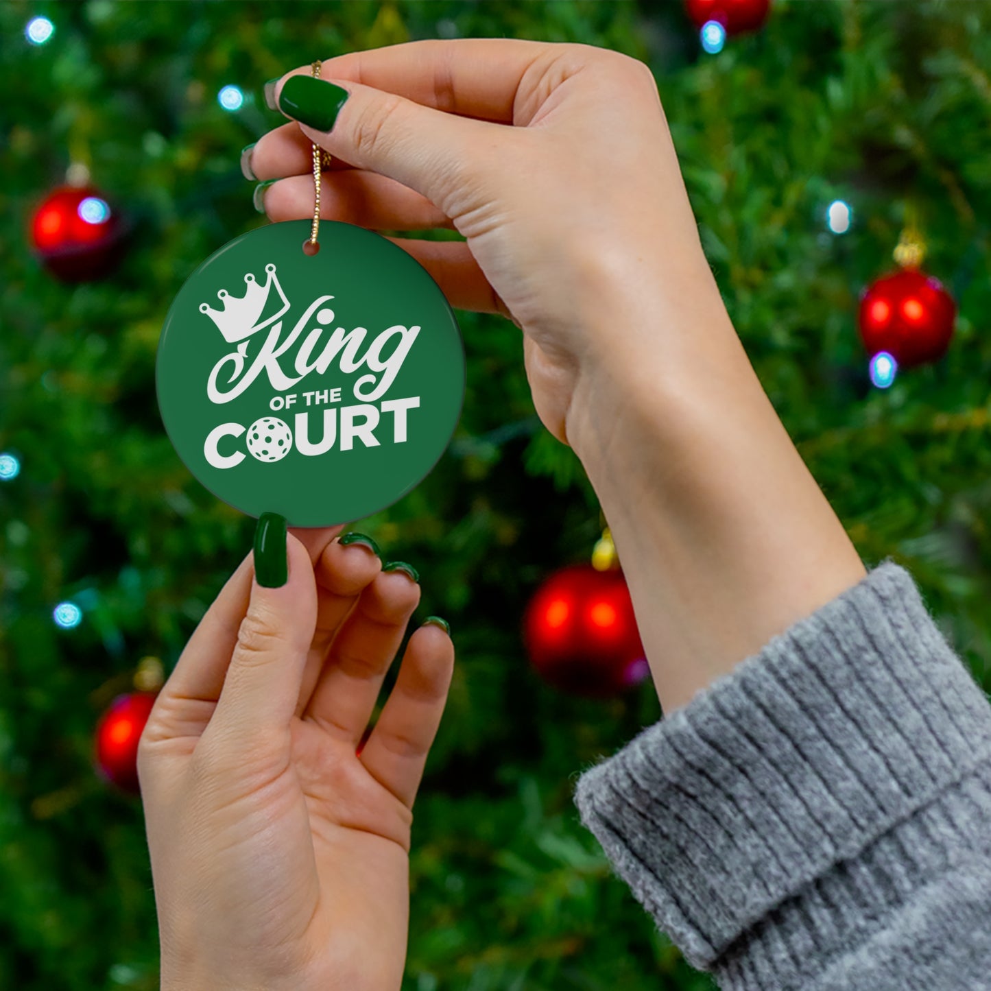 King Of The Court Pickleball Ornament