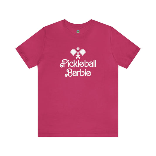 Pickleball Barbie Paddles/White Letters Unisex Tee