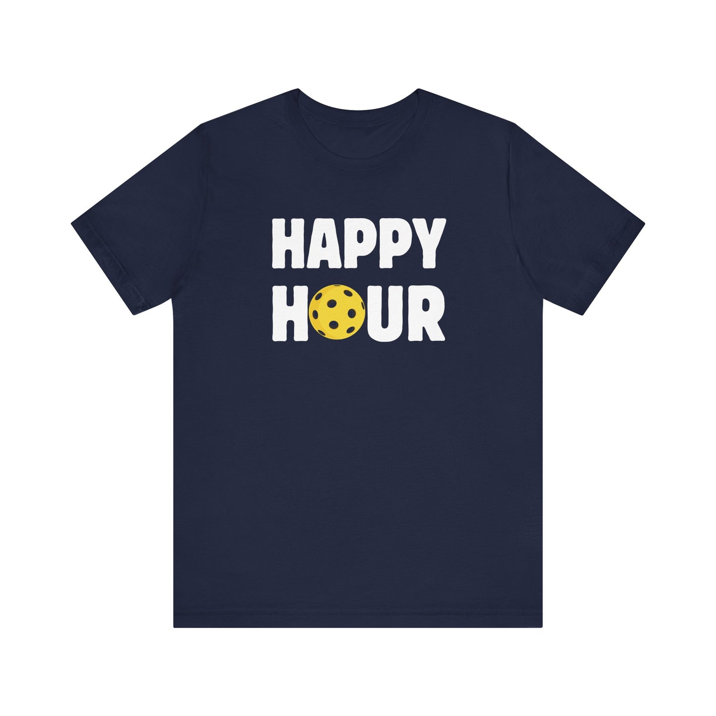 Happy Hour Pickleball Unisex Tee (Express Delivery)