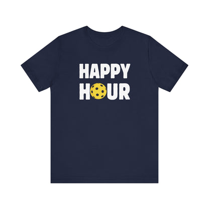 Happy Hour Pickleball Unisex Tee (Express Delivery)