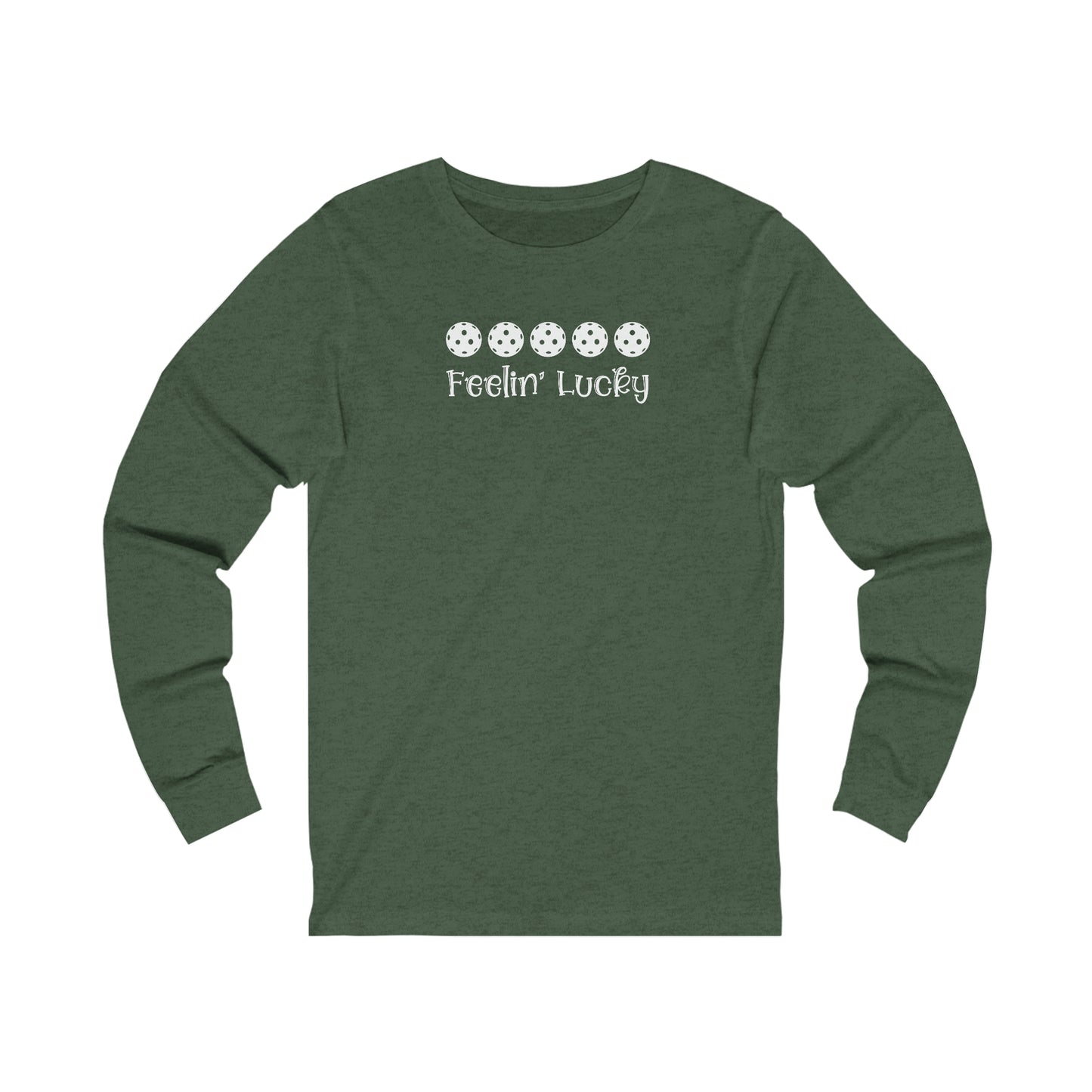 Feelin' Lucky Pickleball Unisex Long Sleeve Tee