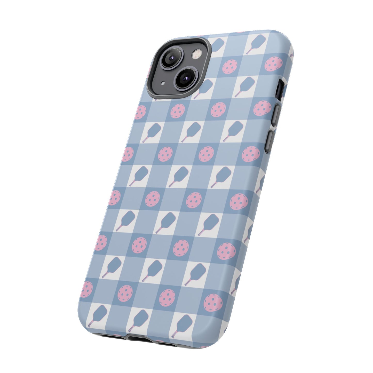 Blue Check Pickleball Phone Case