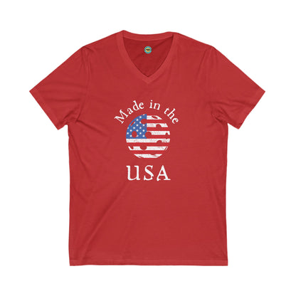 Made in the USA Pickleball Unisex V-neck Tee