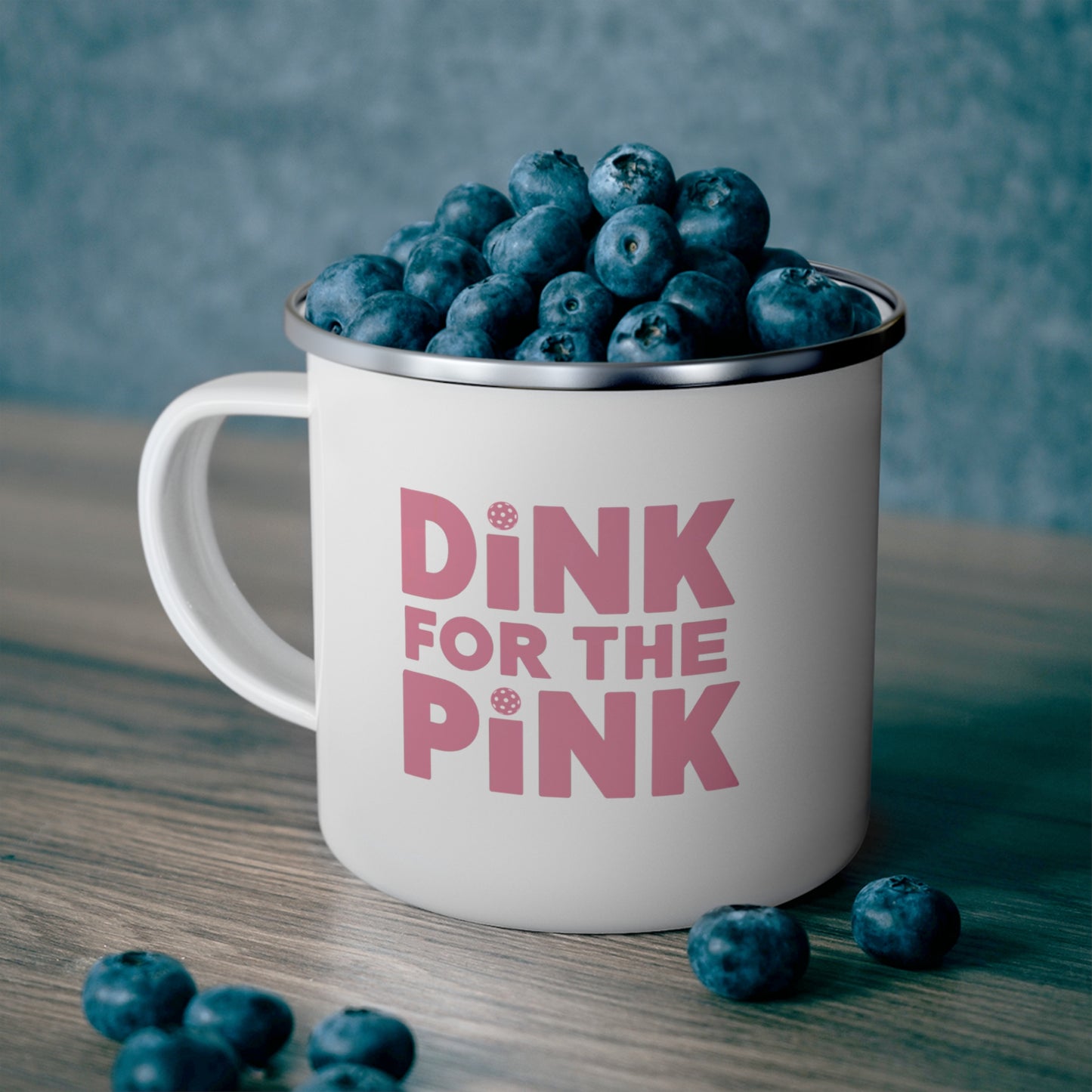 Dink For The Pink Enamel Mug