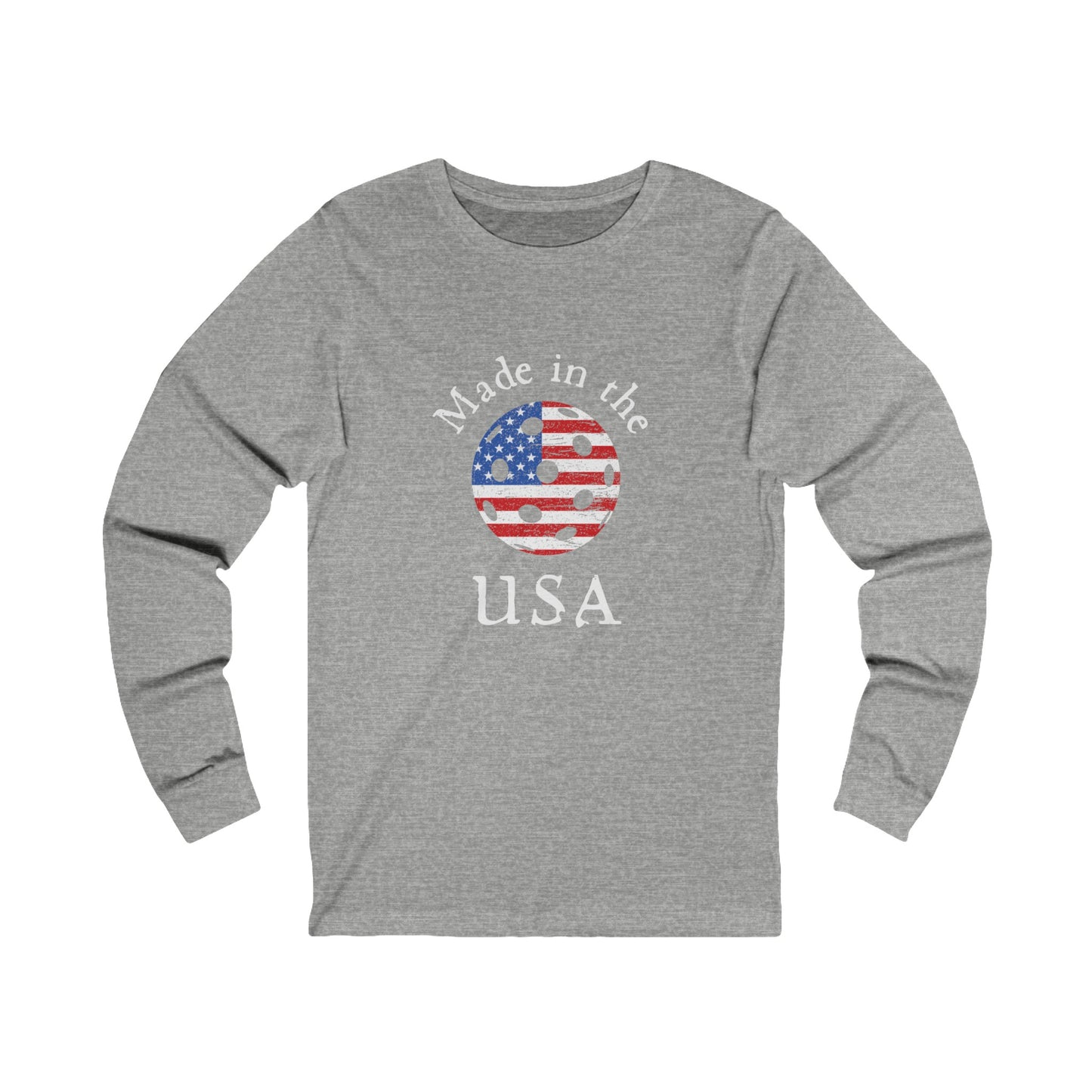 Made in the USA Pickleball Unisex Long Sleeve Tee