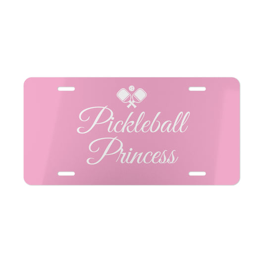 Pickleball Princess Vanity Plate