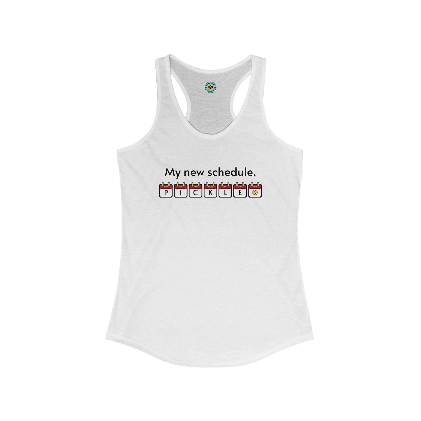 My New Schedule Women's Racerback Tank