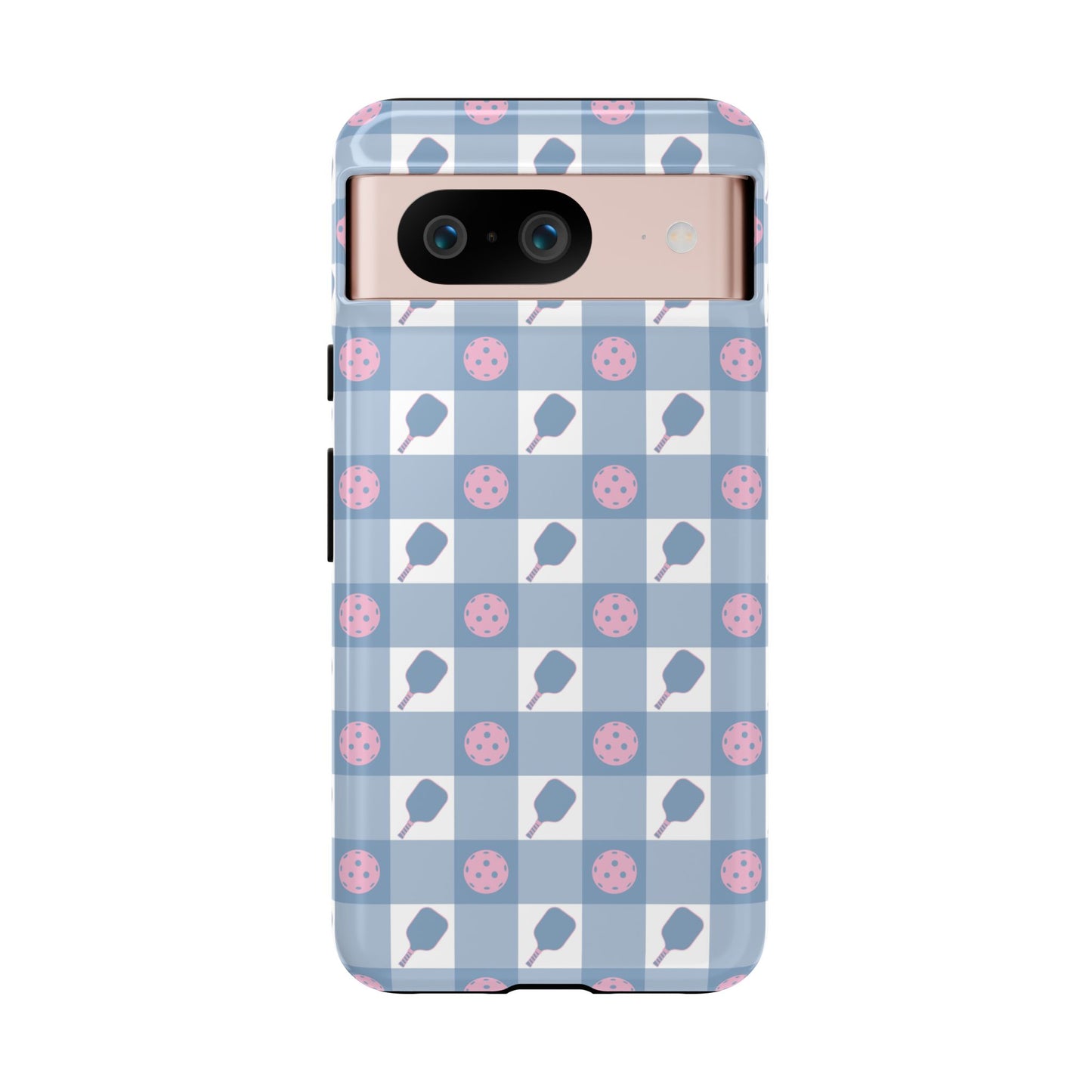 Blue Check Pickleball Phone Case