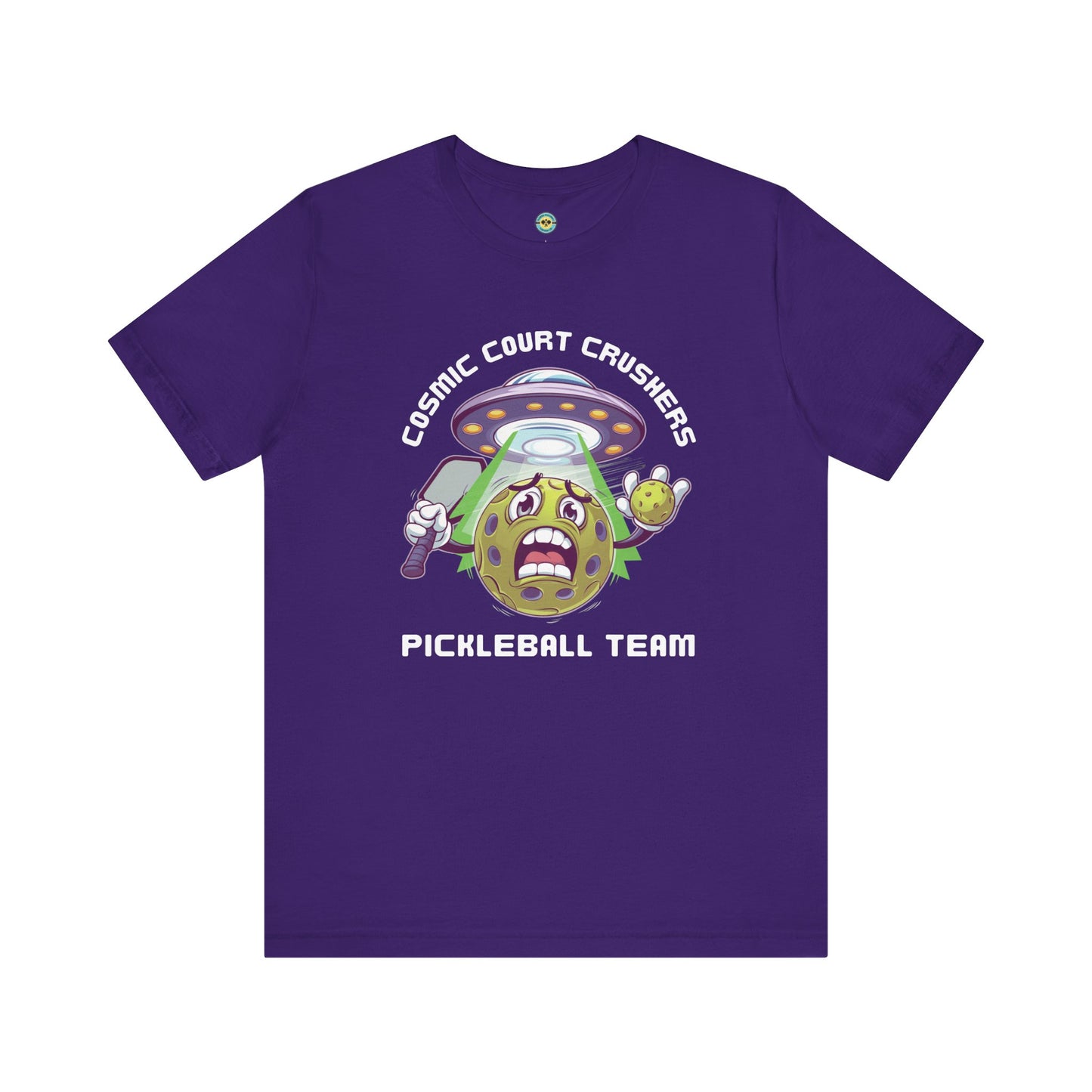 Cosmic Court Crushers Pickleball Team Unisex Tee