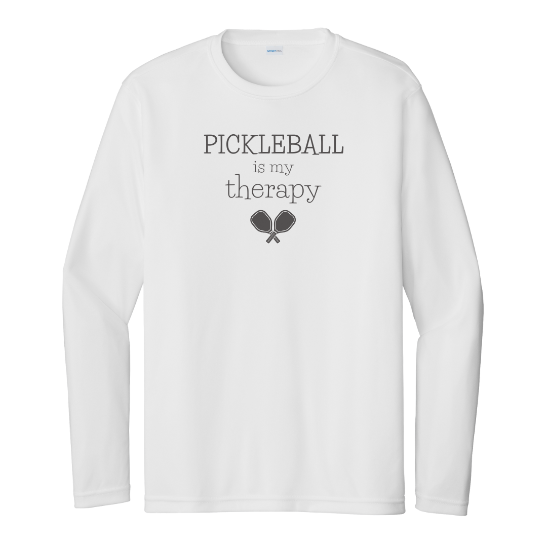 Pickleball Is My Therapy Unisex Long Sleeve Performance Tee