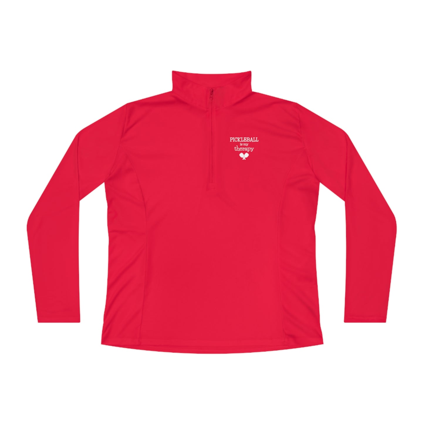 Pickleball Is My Therapy Women's Quarter-Zip Performance Pullover
