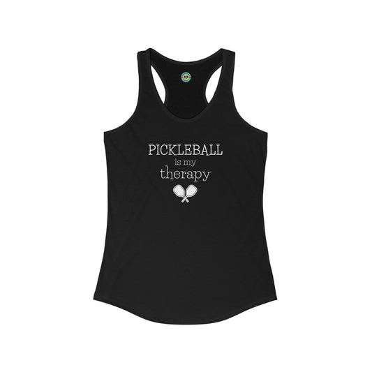 Pickleball Is My Therapy Racerback Tank