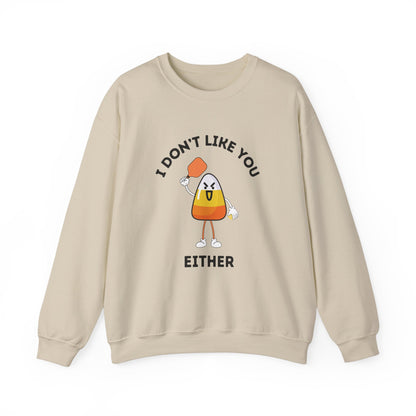 I Don't Like You Either Candy Corn Pickleball Unisex Sweatshirt