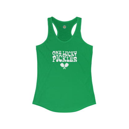 One Lucky Pickler Women's Racerback Tank