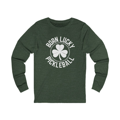 Born Lucky Pickleball Unisex Long Sleeve Tee