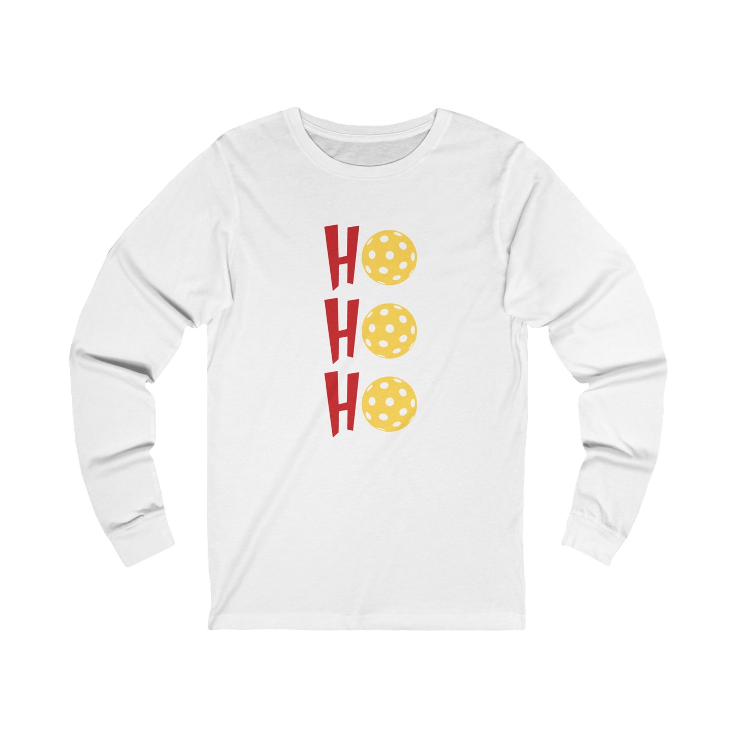 Ho Ho Ho Pickleball Unisex Long Sleeve Tee