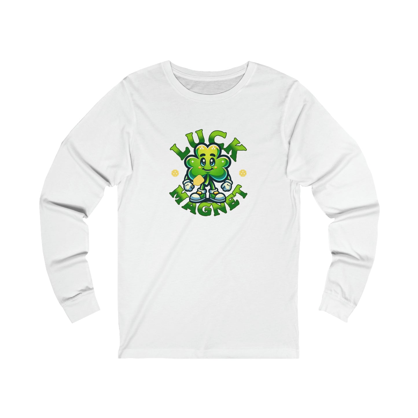 Luck Magnet Pickleball Unisex Long Sleeve Tee