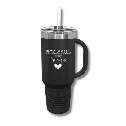 Pickleball Is My Therapy Insulated Tumbler, 40oz