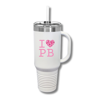 I Heart Pickleball Insulated Tumbler, 40oz